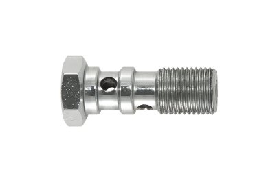 Болт (штуцер) двойной для banjo AN-04, 7/16x24 L=30 mm сталь хром Goodridge 773-44CH