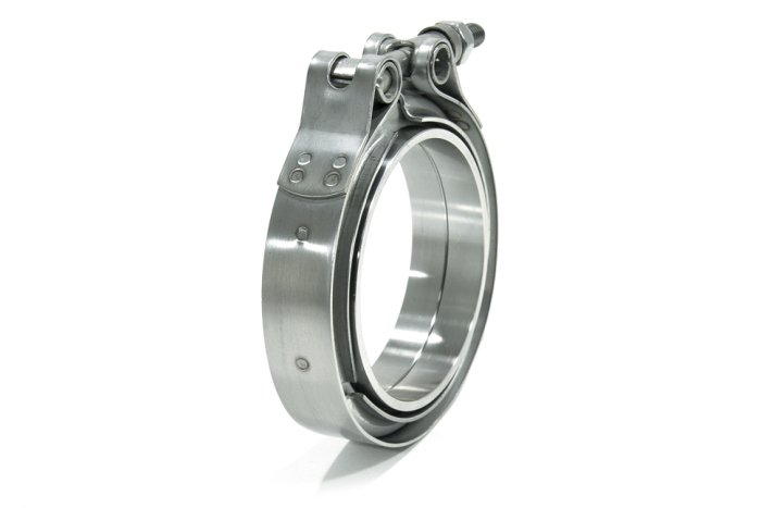 Хомут V-band 3.5" (89mm) нерж. сталь, фланцы с проточками мама-папа BlackRock Lab VB35