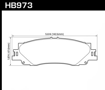Колодки тормозные HB973P.590 HAWK SuperDuty задние Toyota LC300; Land Cruiser 300