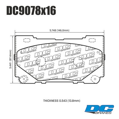 Колодки тормозные DC9078P16 DC Brakes Street STR.S+ перед ZEEKR 001 BREMBO