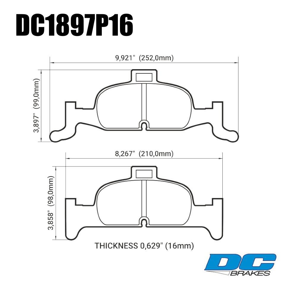 Купить Колодки тормозные DC1897P15 DC brakes Street STR.S+, перед AUDI A4  B9; A5 F53; Q5 FYB; суппорт ATE; | продажа в Москве | Колодки тормозные  DC1897P15 DC brakes Street STR.S+, перед AUDI