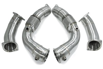 Приемная труба (даунпайп) BMW-DP-9663 BlackRock Lab BMW X5M F95, X6M F96 (S63) 2021-&gt;