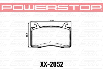 Колодки тормозные 26-2052 PowerStop Z26 передние ALFA ROMEO GIULIA; STELVIO