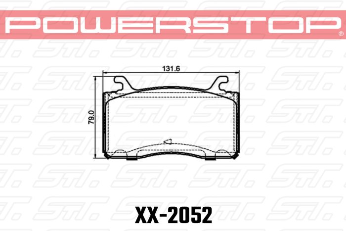 Колодки тормозные 26-2052 PowerStop Z26 передние ALFA ROMEO GIULIA; STELVIO