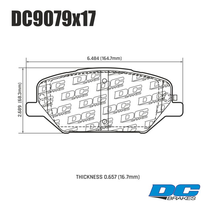 Колодки тормозные DC9079P17 DC Brakes Street STR.S+ перед ZEEKR 001, 009, NOT BREMBO