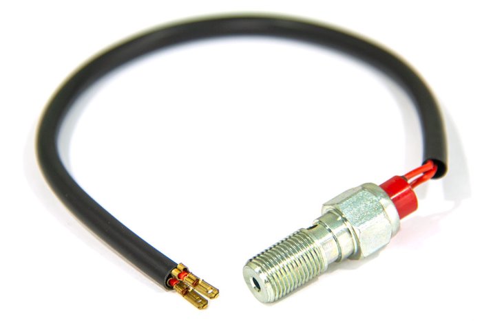 Болт (штуцер) с выключателем стоп сигнала для banjo 7/16x24 L=25 сталь Goodridge BL775-44C