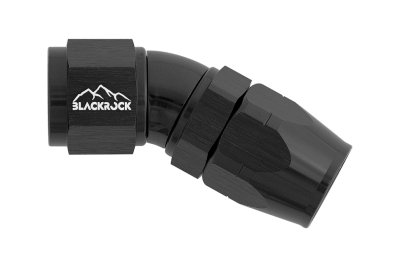 - 10 AN (10AN AN10) фитинг 30°, Full Flow серия BLACKROCK LAB ЧЁРНЫЙ A10-030-3BK