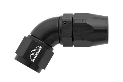 - 10 AN (10AN AN10) фитинг 60°, Full Flow серия BLACKROCK LAB ЧЁРНЫЙ A10-060-3BK