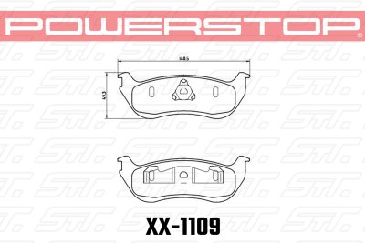 Колодки тормозные 36-1109 PowerStop Z36 задние Ford Explorer