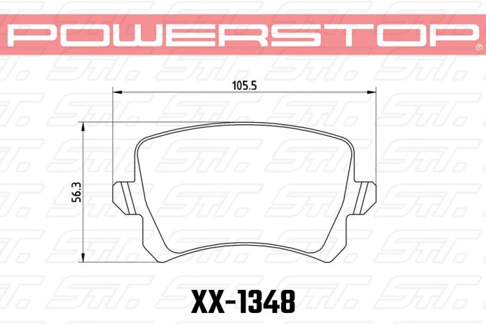 Колодки тормозные 23-1348 PowerStop Z23 задние VAG; HAVAL 7;