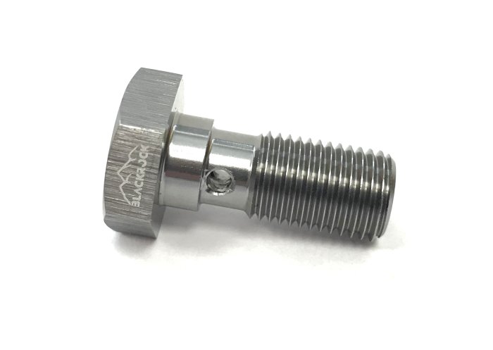 Болт (штуцер) для banjo 5/8X20 L=24mm, алюминий, BLACKROCK LAB, BB1-5820