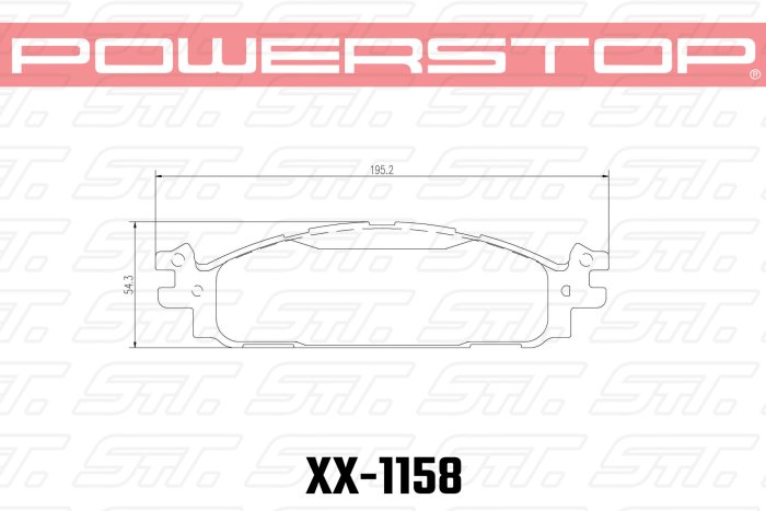 Колодки тормозные 36-1158 PowerStop Z36 передние FORD EXPLORER 2011-2019