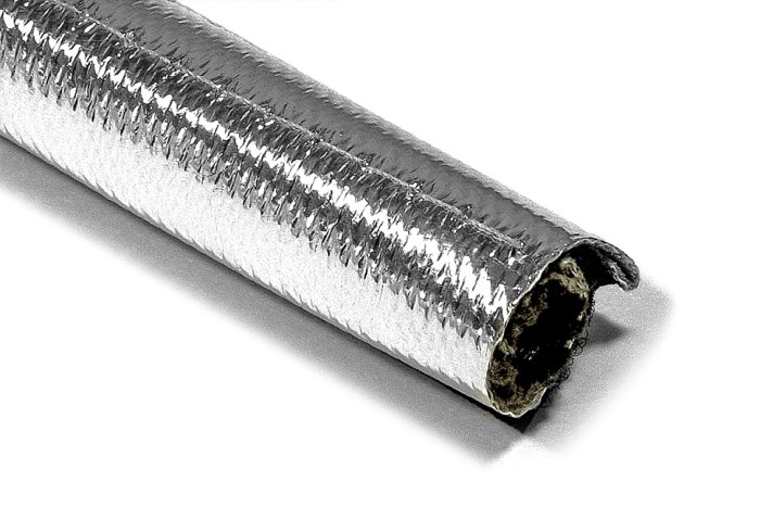 Термоизоляция шлангов и проводов 25mm цена за 1m Al+Silica, на липучке, Thermal Division TDWL251VL