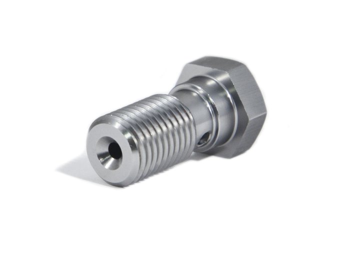 Болт (штуцер) для banjo AN-04, 7/16X20 L=23mm, алюминий BLACKROCK LAB BB1-71620