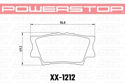Колодки тормозные 36-1212 PowerStop Z36 задние TOYOTA CAMRY 2007-2018 / RAV 4 2005-&gt;