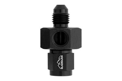 Адаптер под датчик NPT1/8&quot;, М AN4 - П AN4, алюминий, BLACKROCK LAB AN0404-18NPTBK