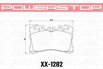 Колодки тормозные 36-1282 PowerStop Z36 передние Lexus LS (F4), LS350, LS500 2017-&gt;