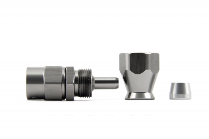 - 4 AN (4AN AN4) фитинг прямой 30 серия BLACKROCK LAB T04-001-3Ti, под тефлоновый шланг (600 серия)