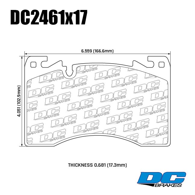 Колодки тормозные DC2461R16 DC Brakes Street HD+, перед RANGE ROVER V ; RANGE ROVER SPORT 19" 2022->
