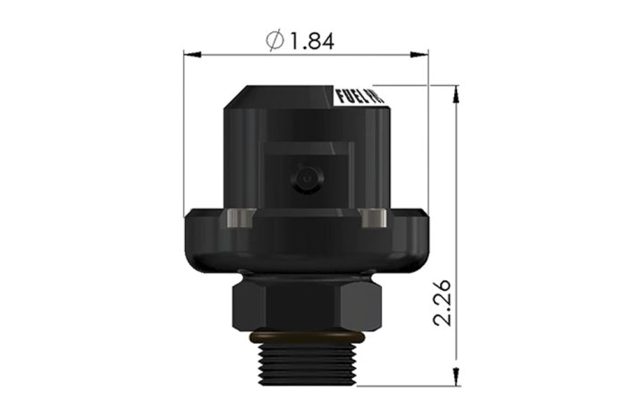 Демпфер давления топлива FPD-XR; ORB AN-8; Radium Engineering 20-0777