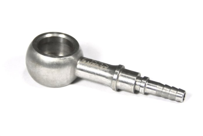 Фитинг banjo d10 mm, длинный D-03, нерж. сталь, под опресовку BC03-D10T, BLACKROCK LAB