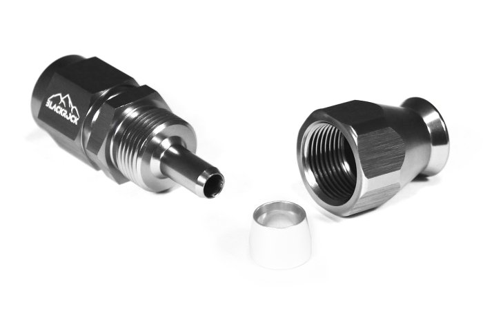 - 4 AN (4AN AN4) фитинг прямой 60 серия BLACKROCK LAB T04-001-6Ti алюминий (600 серия)