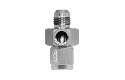 Адаптер под датчик NPT1/8&quot;, М AN6 - П AN6, алюминий, BLACKROCK LAB AN0606-18NPTTi