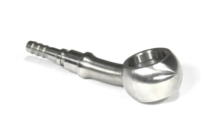 Фитинг banjo d10 mm, 20° D-03 нерж сталь, под опресовку BC03-2D10, BLACKROCK LAB