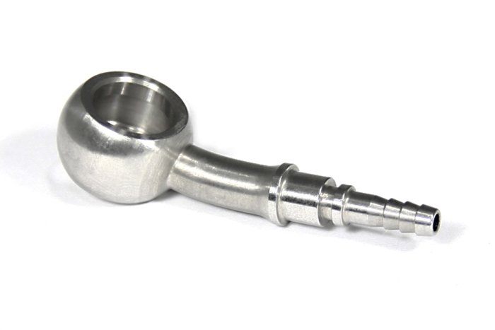 Фитинг banjo d10 mm, 20° D-03 нерж сталь, под опресовку BC03-2D10, BLACKROCK LAB