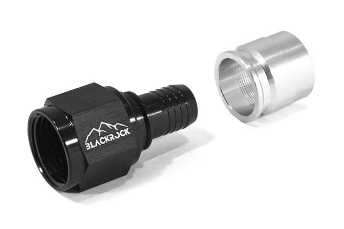 - 10 AN (10AN AN10) фитинг прямой, под опрессовку, под PTFE шланг, BLACKROCK LAB ЧЁРНЫЙ, C10-001-8BK