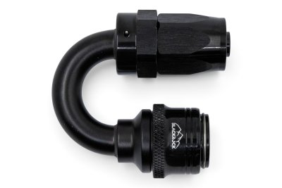 - 8 AN (8AN AN8) фитинг 180°, быстросъём М - шланг, Easy-Release, BLACKROCK LAB, FA08-180-F