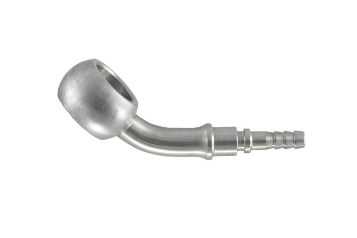 Фитинг banjo d10 mm, 45° D-03 нерж сталь, под опресовку BC03-4D10, BLACKROCK LAB