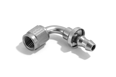 - 4 AN (4AN AN4) фитинг 90°, PUSH FIT серия BLACKROCK LAB P04-090-7Ti (под хомут)