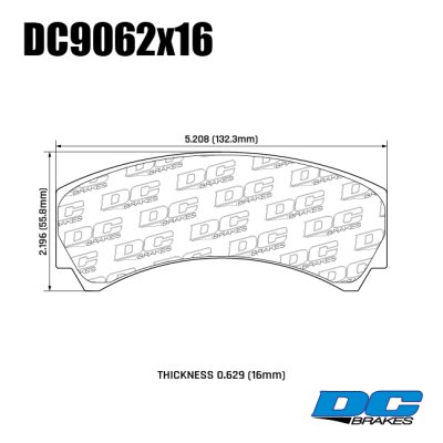 Колодки тормозные DC9062P16 DC Brakes Street STR.S+ HP-Brakes HPB-BP607; D=42mm (17mm)