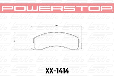 Колодки тормозные 36-1414 PowerStop Z36 передние Ford F-150 2010-2013