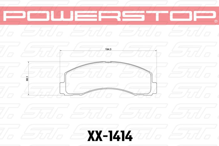Колодки тормозные 36-1414 PowerStop Z36 передние Ford F-150 2010-2013