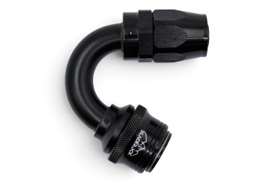 - 10 AN (10AN AN10) фитинг 150°, быстросъём М - шланг, Easy-Release, BLACKROCK LAB, FA10-150-F
