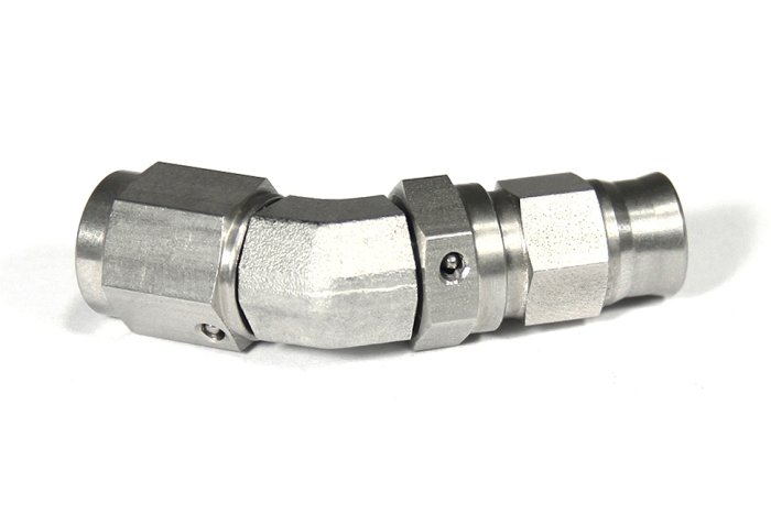 Фитинг мама M10*1 под прямой конус, 45°, вращающийся D-03 нерж. сталь, T03-64-M1, BLACKROCK LAB