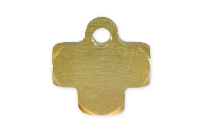 Тройник М-М-М (M10x1-M10x1-M10x1) female обратный конус бронза, T03-126