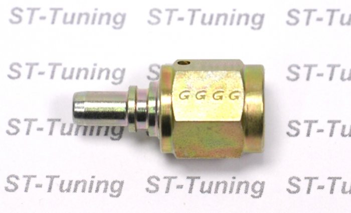 - 4 AN (4AN AN4) фитинг прямой D-04 сталь, под опрессовку, 600 серия Goodridge S6001-04Z1MP