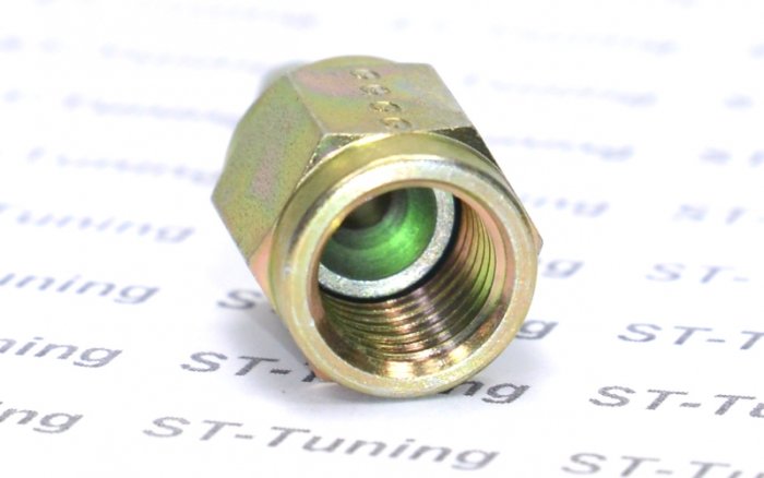 - 4 AN (4AN AN4) фитинг прямой D-04 сталь, под опрессовку, 600 серия Goodridge S6001-04Z1MP