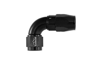 - 6 AN (6AN AN6) фитинг 90°, Full Flow серия BLACKROCK LAB A06-090-3BK