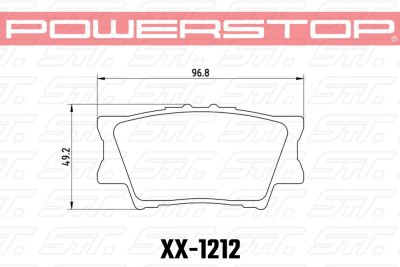 Колодки тормозные 23-1212 PowerStop Z23 задние TOYOTA CAMRY 2007-2018 / RAV 4 2005-&gt;
