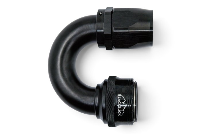 - 20 AN (20AN AN20) фитинг 180°, быстросъём М - шланг, Easy-Release, BLACKROCK LAB, FA20-180-F