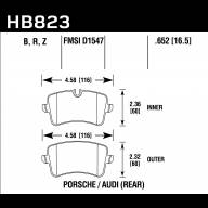 Колодки тормозные HB823B.652 HAWK HPS 5.0 задние Audi RS4 RS5; RS7; S7; S6; Porsche Macan - Колодки тормозные HB823B.652 HAWK HPS 5.0 задние Audi RS4 RS5; RS7; S7; S6; Porsche Macan