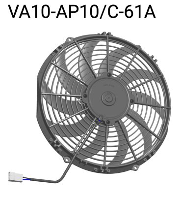 Вентилятор втягивающий (за радиатором) 12&quot; (305mm) 1540 м3/ч SPAL VA10-AP10/C-61A