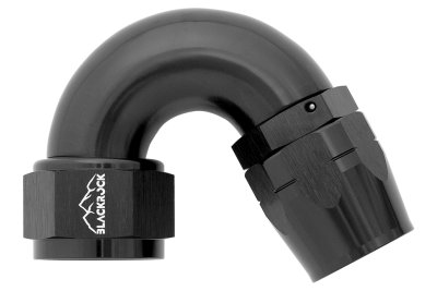 - 16 AN (16AN AN16) фитинг 150°, Full Flow серия BLACKROCK LAB ЧЁРНЫЙ A16-150-3BK