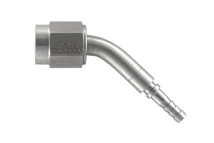 Фитинг мама AN-03 3/8X24 под прямой конус, 45°, D-03 нерж. сталь, crimp TC03-046-6, BLACKROCK LAB