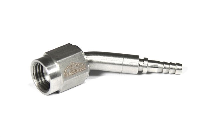 Фитинг мама AN-03 3/8X24 под прямой конус, 45°, D-03 нерж. сталь, crimp TC03-046-6, BLACKROCK LAB