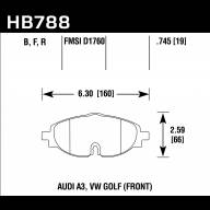 Колодки тормозные HB788F.745 HAWK HPS, перед VW GOLF VII; Passat 3G; AUDI TT FV3; A3 8V1 - Колодки тормозные HB788F.745 HAWK HPS, перед VW GOLF VII; Passat 3G; AUDI TT FV3; A3 8V1